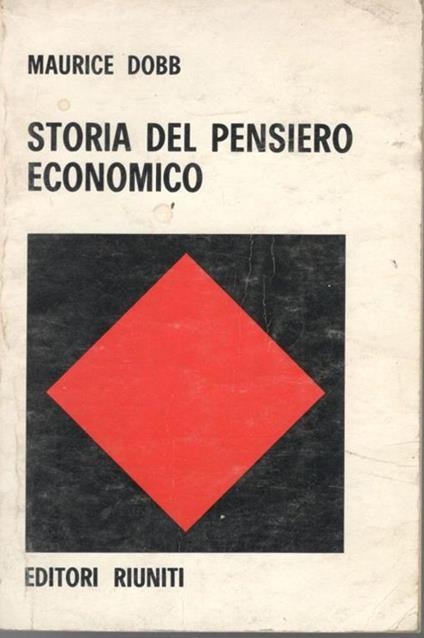 Storia del pensiero economico - Maurice Dobb - copertina