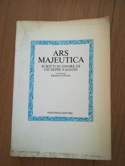 Ars Majeutica - Franco Volpi - copertina