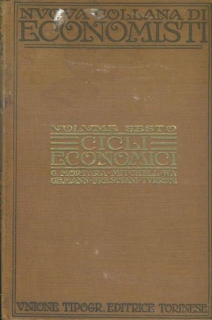 Cicli economici - Giorgio Mortara - copertina