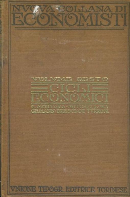 Cicli economici - Giorgio Mortara - copertina