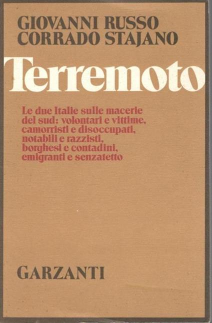 Terremoto - copertina