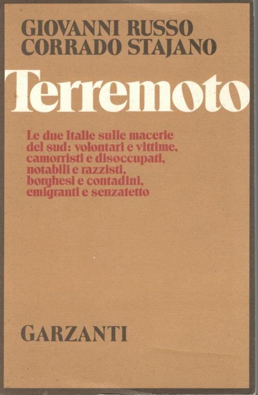 Terremoto - copertina