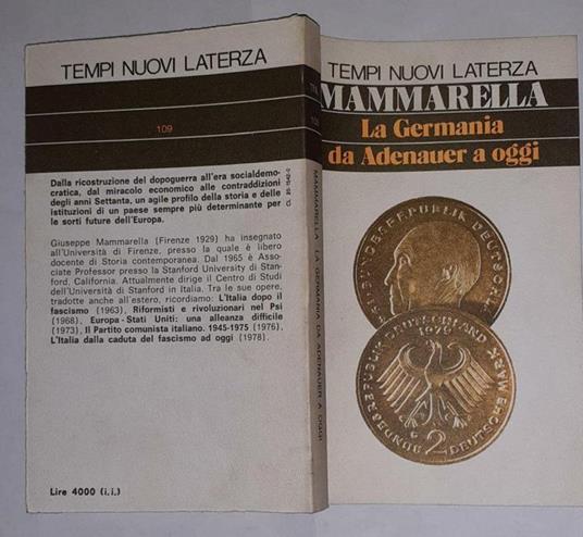 La Germania da Adenauer a oggi - Giuseppe Mammarella - copertina