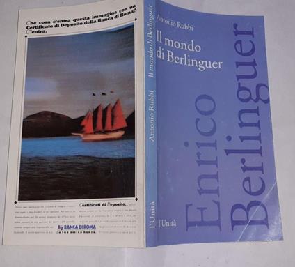 Il mondo di Berlinguer - Antonio Rubbi - copertina