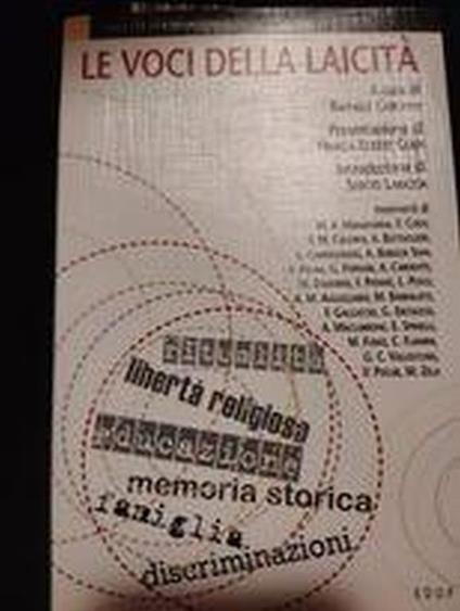 Le voci della laicità - copertina