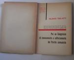 Per un Congresso di rinnovamento e rafforzamento del Partito Comunista