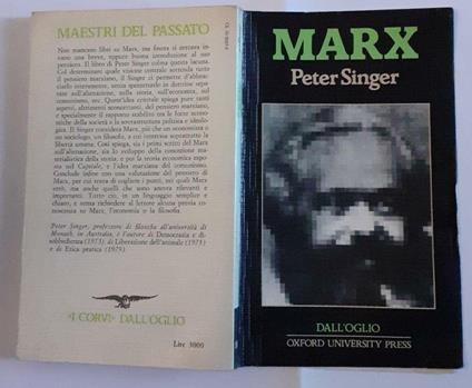 Marx - Peter Singer - copertina