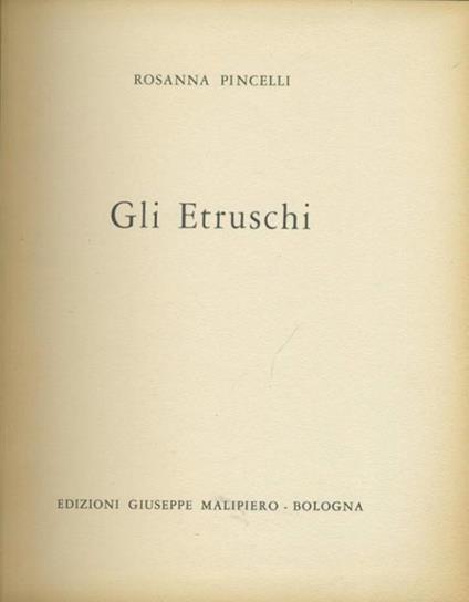 Gli etruschi - copertina