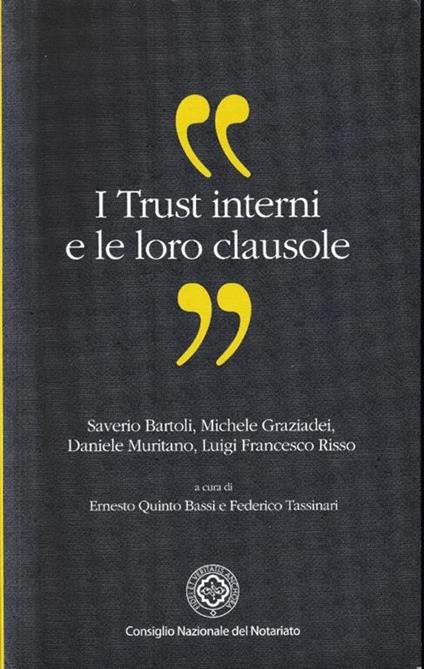 I Trust interni e le loro clausole - copertina