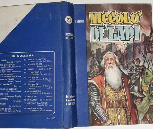 Niccolo' De Lapi - Massimo D'Azeglio - copertina