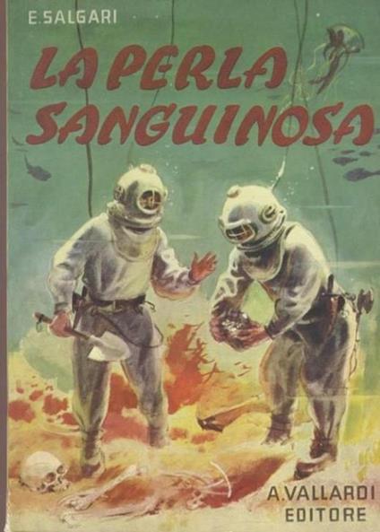 La perla sanguinosa - Emilio Salgari - copertina