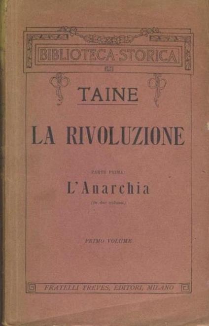 La rivoluzione. 3 volumi - Hippolyte Taine - copertina