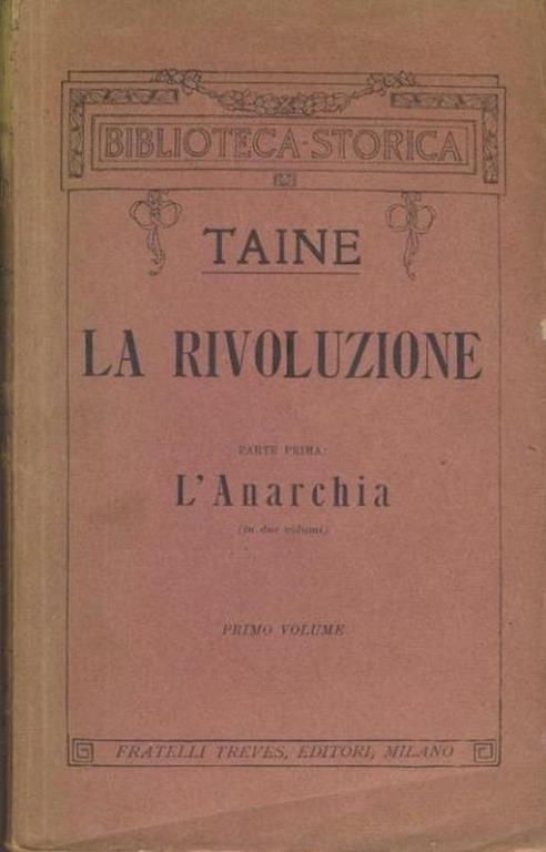 La rivoluzione. 3 volumi - Hippolyte Taine - copertina