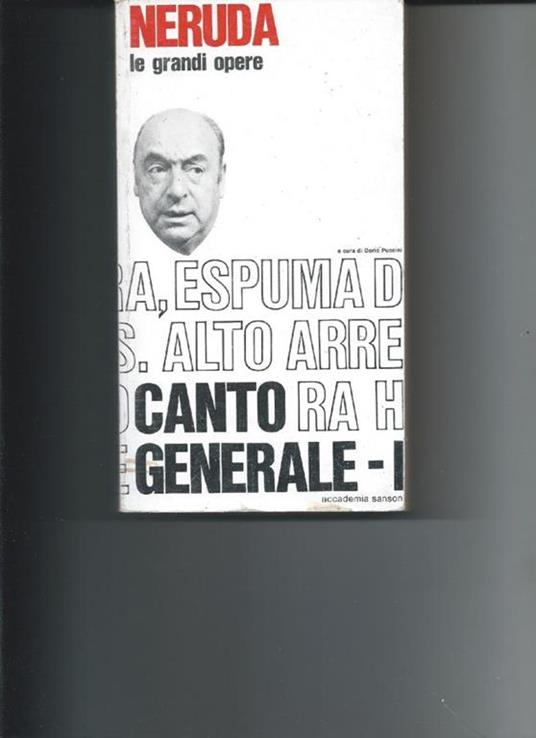 Canto Generale - I Volume - Pablo Neruda - copertina