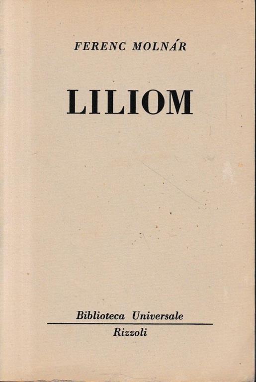 Liliom, volume doppio - Ferenc Molnár - copertina