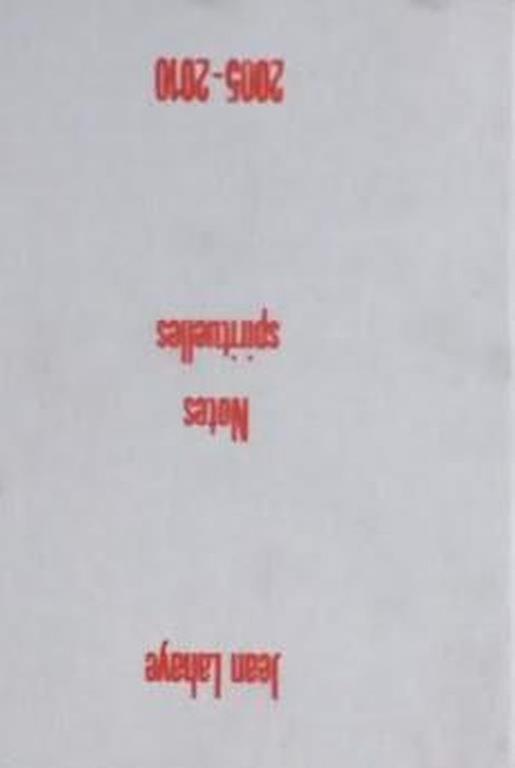 Notes Spirituelles: 2005-2010 - copertina