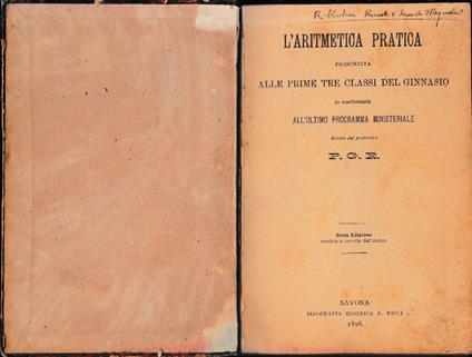 L' aritmetica pratica - copertina