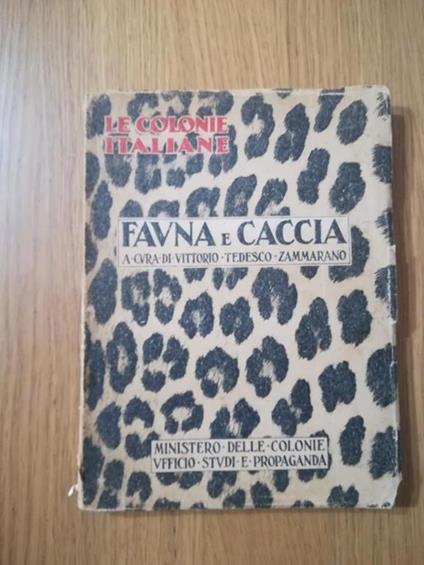 Fauna e caccia - Vittorio Tedesco Zammarano - copertina