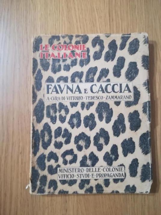 Fauna e caccia - Vittorio Tedesco Zammarano - copertina