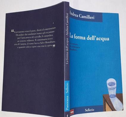 La  forma dell'acqua. Un'avventura del commissario Montelbano - Andrea Camilleri - copertina