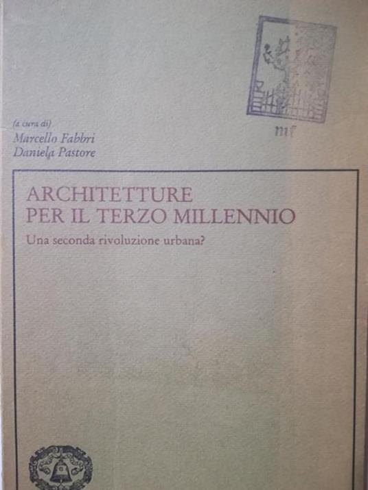 Architetture per il terzo millennio - copertina