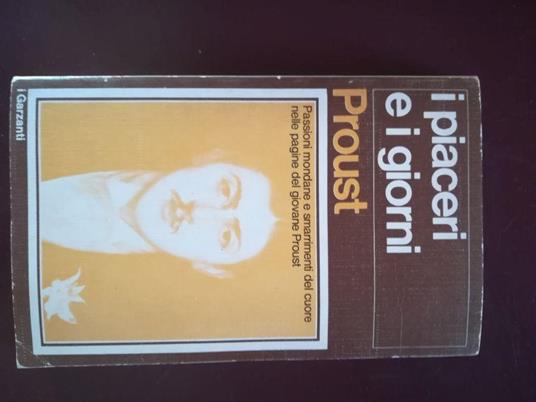 I  piaceri e i giorni - Marcel Proust - copertina