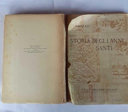 Storia degli anni santi - Paolo Brezzi - copertina