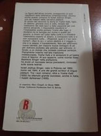 Yoshe Kalb e le tentazioni - Israel Joshua Singer - copertina