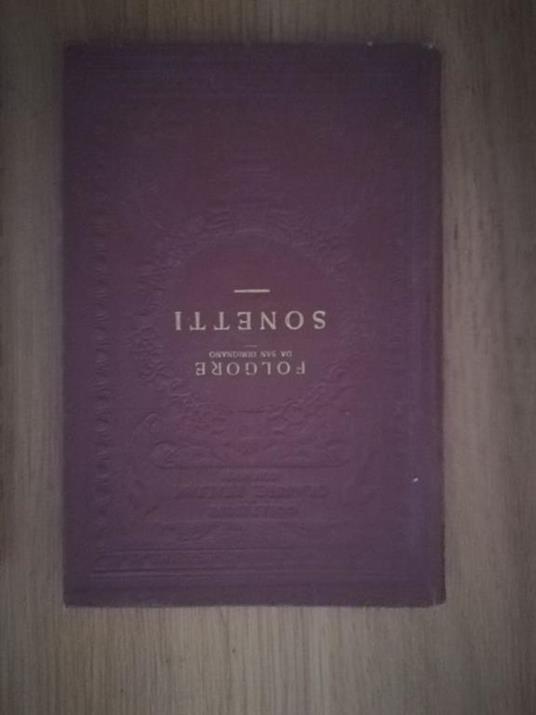 Sonetti - Folgore da San Gimignano - copertina