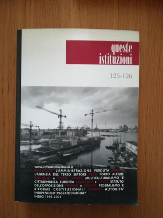 Queste istituzioni - copertina