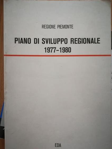 Piano di sviluppo regionale 1977 1980 - copertina