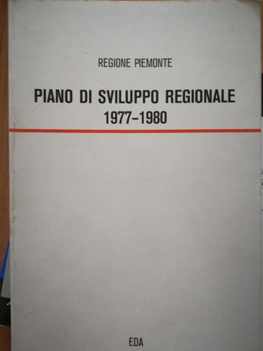 Piano di sviluppo regionale 1977 1980 - copertina