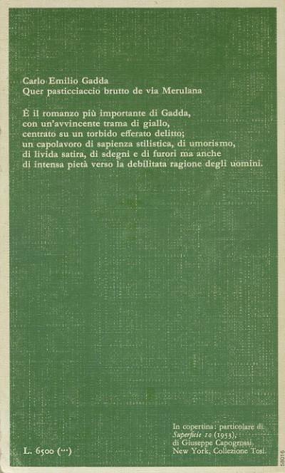 Quer pasticciaccio brutto de via Merulana