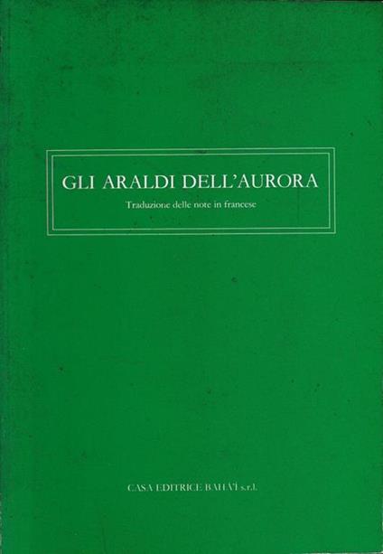 Gli  Araldi dell'Aurora - copertina