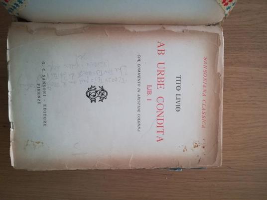 Ab Urbe Condita Lib. I - Tito Livio - copertina