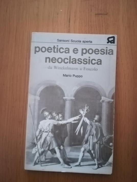 Poetica e poesia neoclassica - Mario Puppo - copertina