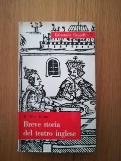 Breve storia del teatro inglese - B. Ifor Evans - copertina