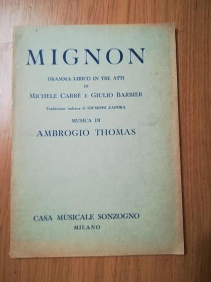 Mignon - Ambrogio Thomas - copertina