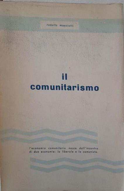 Il  comunitarismo - copertina