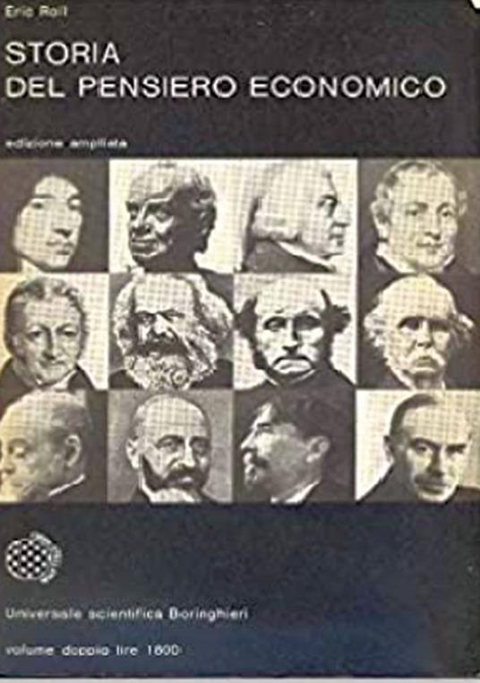 Storia del pensiero economico - Eric Roll - copertina