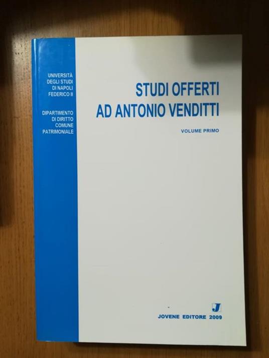 Studi offerti ad Antonio Venditti - copertina