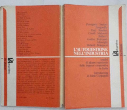 L' autogestione nell'industria - copertina