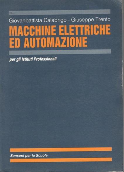 Macchine elettriche ed automazione - copertina