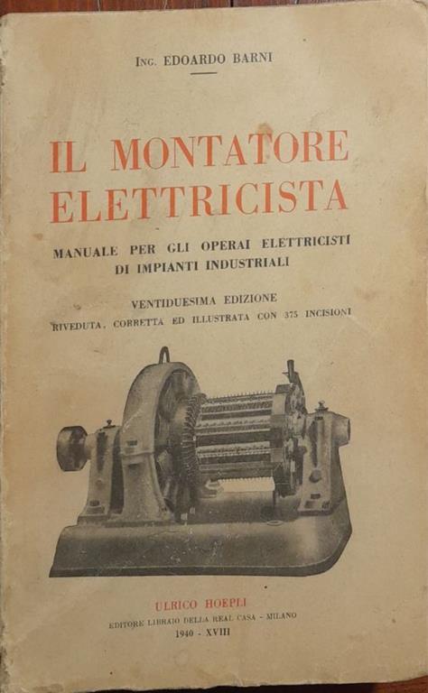 Il montatore elettricista - Edoardo Barni - copertina