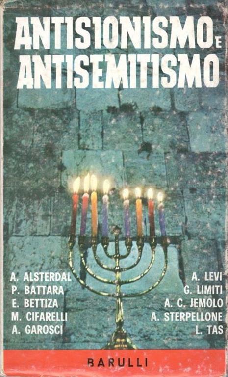 Antisionismo e antisemitismo - copertina
