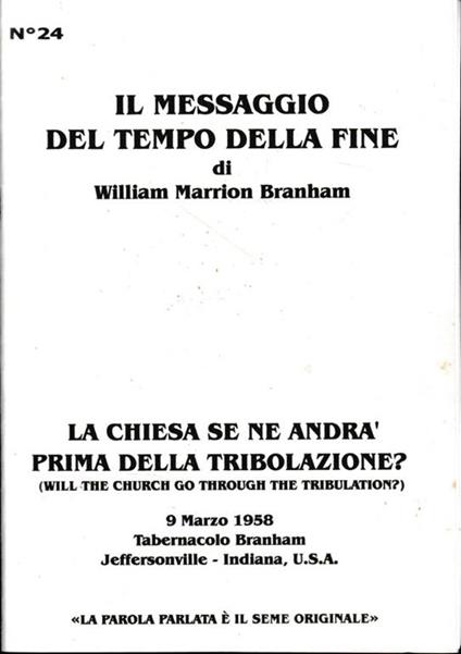 La chiesa se ne andrà prima della tribolazione? - copertina