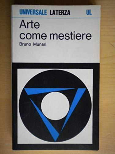 Arte come mestiere - Bruno Munari - copertina