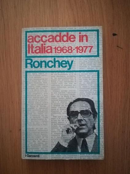 Accadde in Italia 1968 - 1977 - Alberto Ronchey - copertina