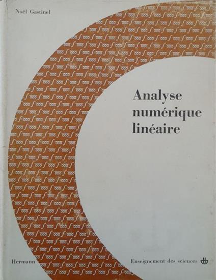 Analyse numérique linéaire - copertina