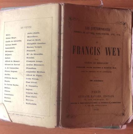 Francis Wey - copertina